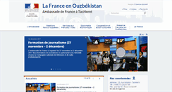 Desktop Screenshot of ambafrance-uz.org